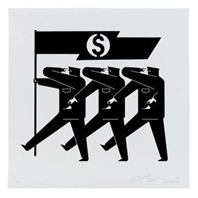 Money & Power (White) by Cleon Peterson