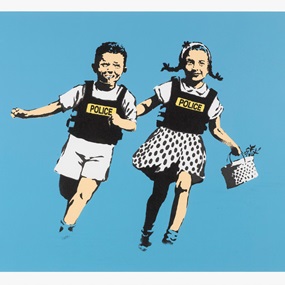 Jack & Jill (Police Kids) (Signed) by Banksy