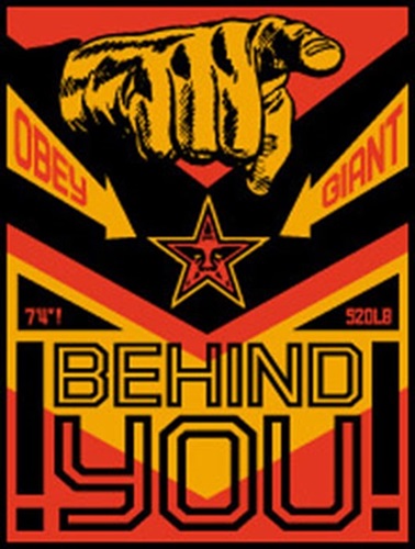 Behind You  by Shepard Fairey