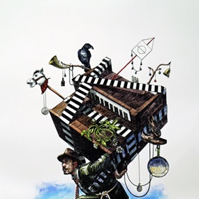 Brother Can You Spare A Dime (Hand-Coloured) by Elbow Toe