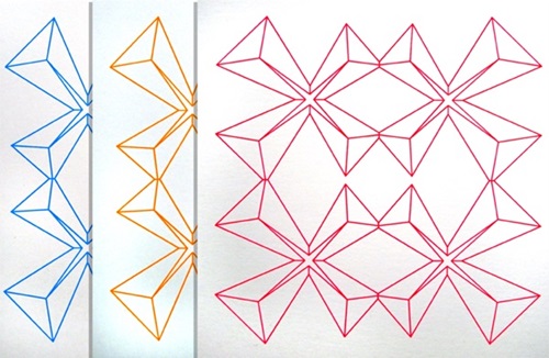 X Folds 1 (Neon Orange) by Carl Cashman
