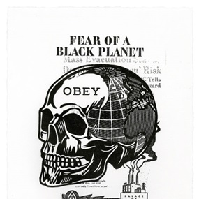 Skull Of A Black Planet by Shepard Fairey