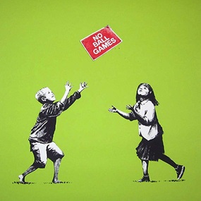 No Ball Games (Green) by Banksy