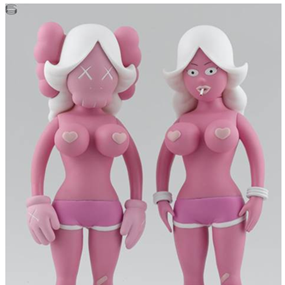 The Twins (Pink Edition) by Todd James | Kaws