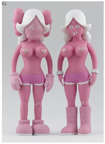 The Twins (Pink Edition) by Todd James | Kaws