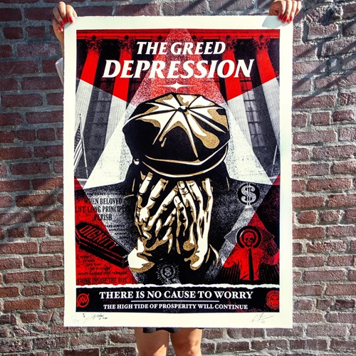 The Greed Depression (Large Format) by Shepard Fairey | NoNAME