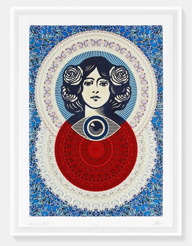 Third Eye Butterfly Mandala (Blue (Small)) by Damien Hirst | Shepard Fairey