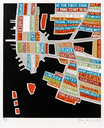 Manhattan (Metallic) by Stanley Donwood