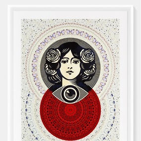 Third Eye Butterfly Mandala (Cream (Large)) by Damien Hirst | Shepard Fairey