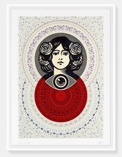 Third Eye Butterfly Mandala (Cream (Large)) by Damien Hirst | Shepard Fairey