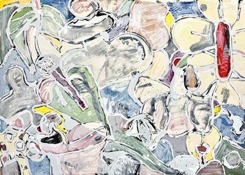 Untitled (White Out)  by Eddie Martinez