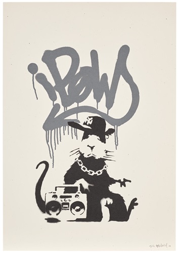 Gangsta Rat (Dark Grey Artist Proof) by Banksy