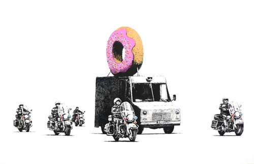 Donuts (Strawberry) by Banksy