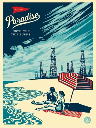 Paradise Turns  by Shepard Fairey