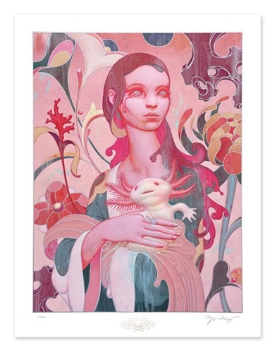 Lady With An Axolotl (Timed Edition) by James Jean