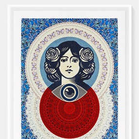 Third Eye Butterfly Mandala (Blue (Large)) by Damien Hirst | Shepard Fairey
