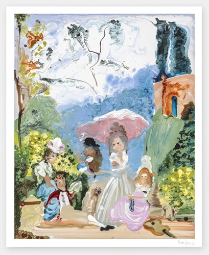 Summer Garden (after Nicolas Lavreince)  by Genieve Figgis