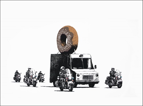 Donuts (Chocolate) by Banksy