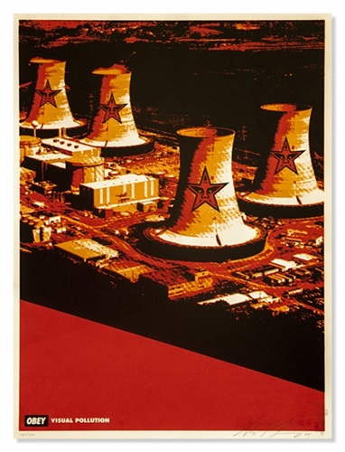 Visual Pollution Smoke Stacks  by Shepard Fairey