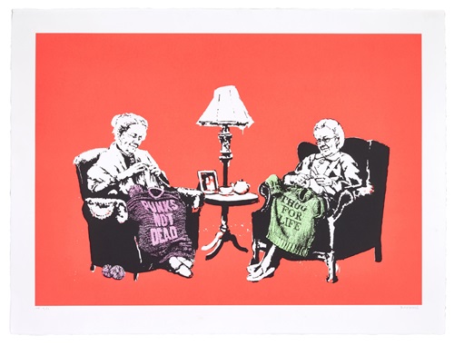 Grannies (Hand-Painted Edition) by Banksy