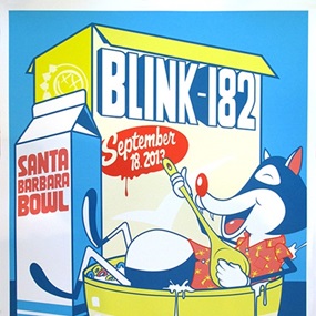 Blink 182 - Santa Barbara 2013 Screenprint by Dabs Myla