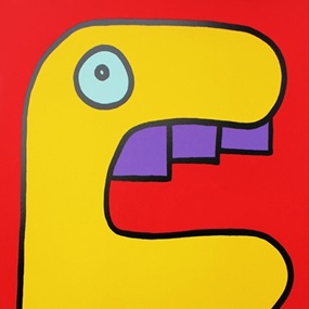 Yellow Crocodile by Thierry Noir
