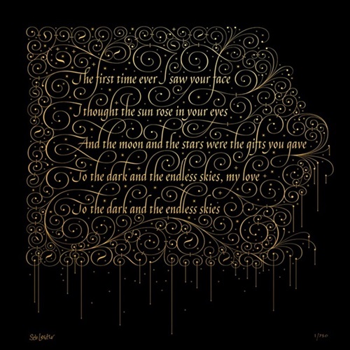 First Time Ever (Gold & Black) by Seb Lester