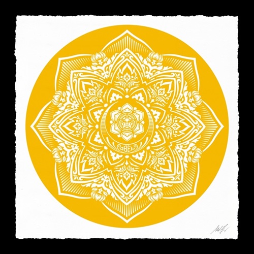 Yellow Mandala (First Edition) by Shepard Fairey