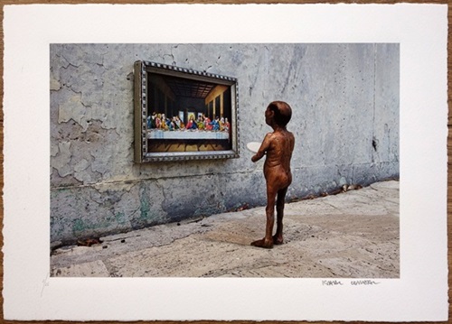 Last Supper (A4) by Isaac Cordal
