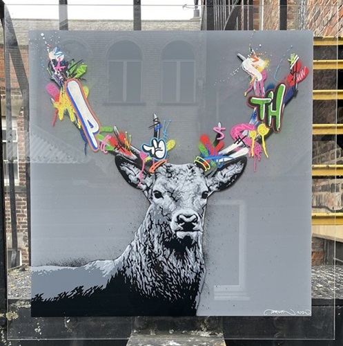 The Stag (Grey Acrylic) by Martin Whatson