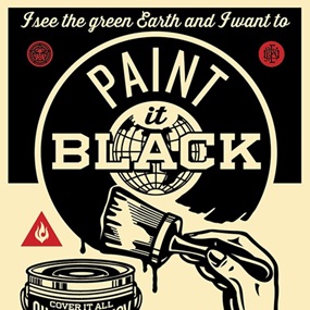 Paint It Black by Shepard Fairey