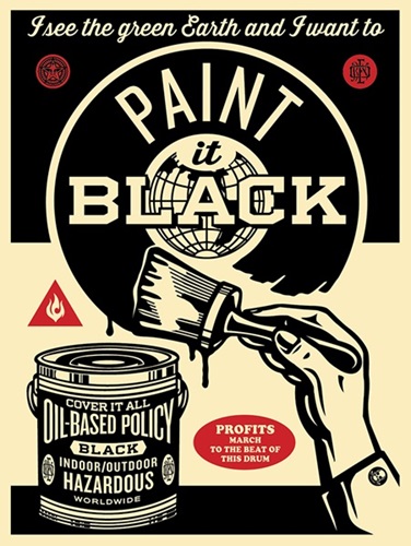 Paint It Black  by Shepard Fairey