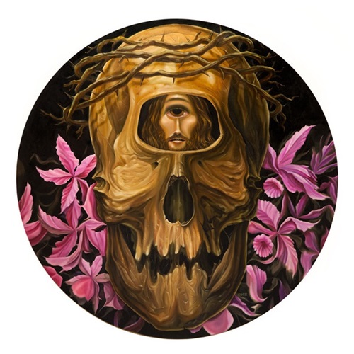 Still Life With Cyclops Skull, Flowers & Jesus  by Ewok