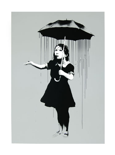 NOLA (Grey Rain) by Banksy