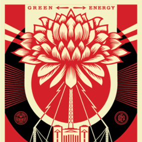 Power & Glory (Red) by Shepard Fairey