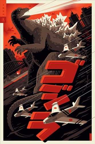 Godzilla  by Tom Whalen