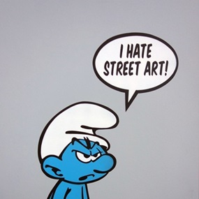 I Hate Street Art (Grey Paper) by Fake
