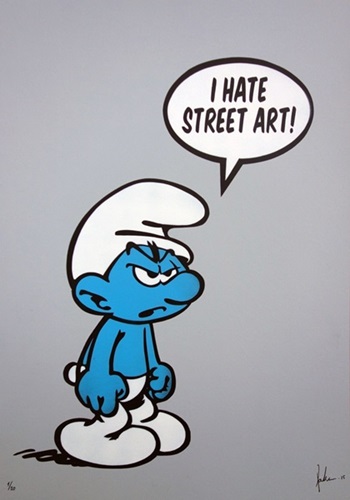 I Hate Street Art (Grey Paper) by Fake