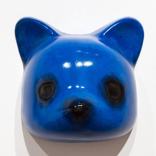 Vaccuuform Bear Head (Blue) by Luke Chueh