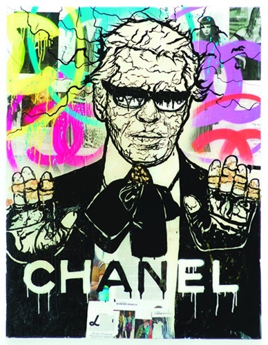 Lagerfeld Chanel (Diamond Dust Artist Proof) by Alec Monopoly