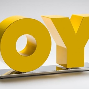 OY/YO (Yellow) by Deborah Kass