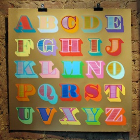 Shutterfont (Gold) by Ben Eine