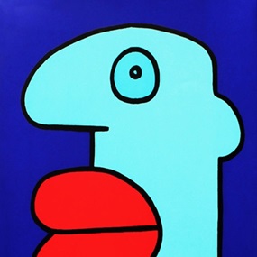 Blue Head by Thierry Noir