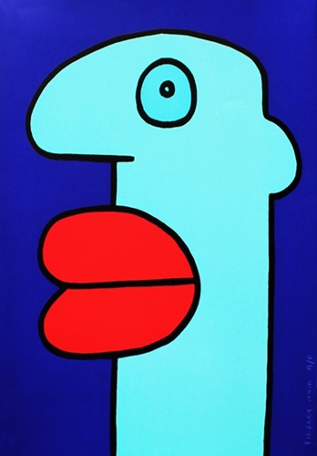 Blue Head  by Thierry Noir