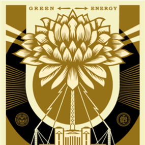 Power & Glory (Dark Metallic Gold) by Shepard Fairey