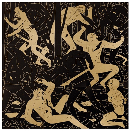 Judgement (Black & Gold) by Cleon Peterson