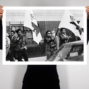 Detroit Black Panthers - Free Huey Newton - Detroit, Michigan 1969 (26 x 18 Inch) by Leni Sinclair