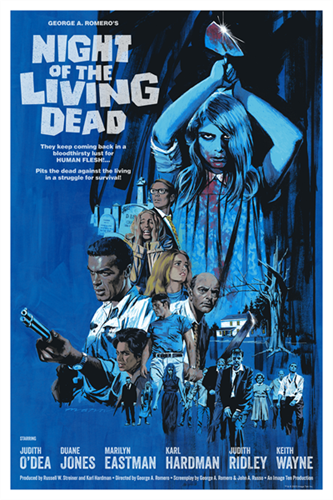 Night Of The Living Dead (Blue Variant) by Paul Mann