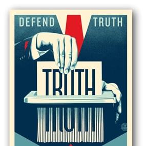 Defend Truth (Large Format) by Shepard Fairey
