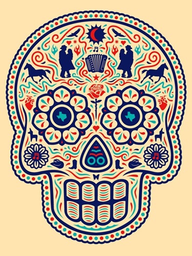 Ganas Tex Mex Calavera  by Ernesto Yerena